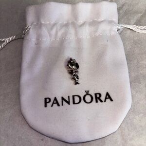 Pandora Mrs.Potts and chip charm and floral charm